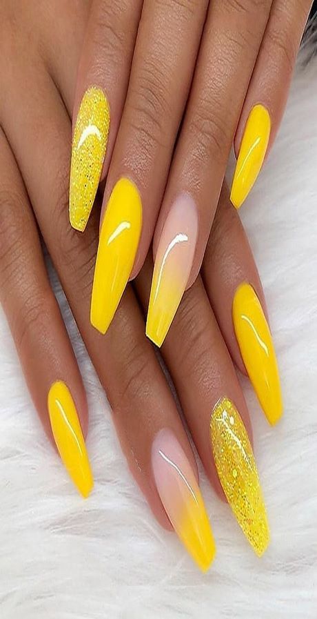 nail-art-design-yellow-37_16 Nail art design galben