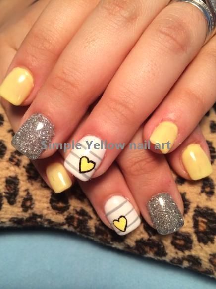 nail-art-design-yellow-37_8 Nail art design galben