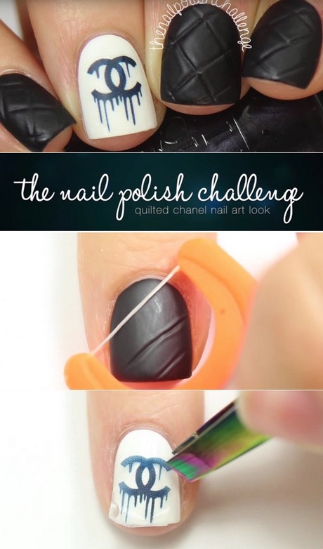 nail-art-designs-chanel-46_4 Nail art modele chanel