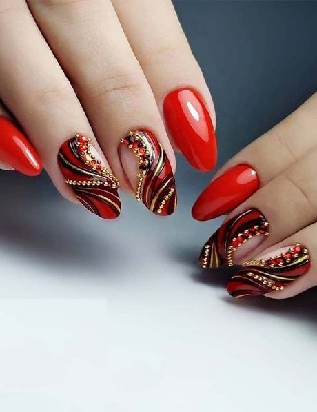 nail-art-ideas-red-58_14 Nail art Idei roșu