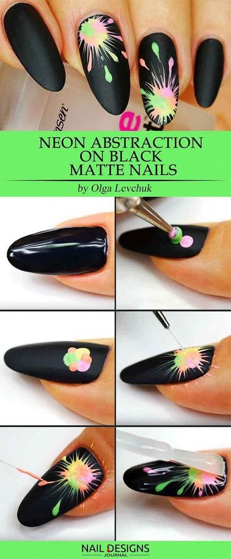 nail-art-step-by-step-designs-for-beginners-47 Nail art pas cu pas modele pentru incepatori
