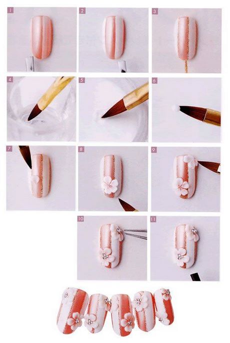 nail-art-step-by-step-designs-for-beginners-47_10 Nail art pas cu pas modele pentru incepatori
