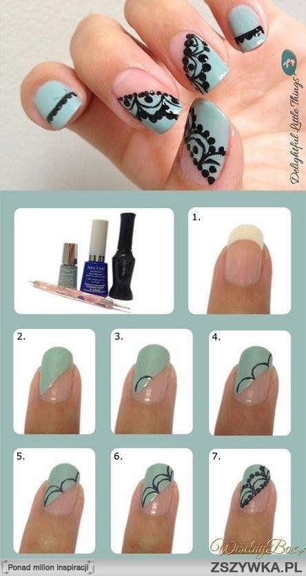 nail-art-step-by-step-designs-for-beginners-47_19 Nail art pas cu pas modele pentru incepatori