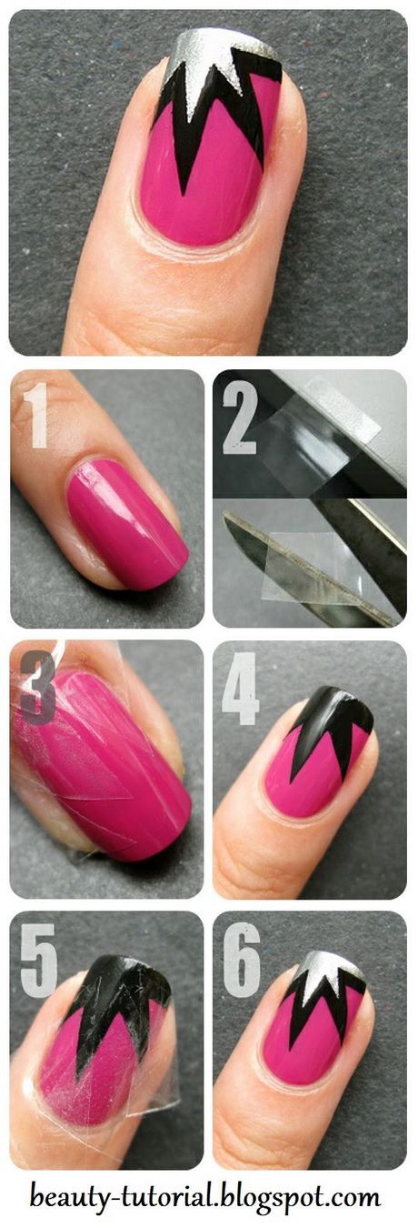 nail-designs-for-beginners-at-home-step-by-step-90_15 Modele de unghii pentru începători la domiciliu pas cu pas