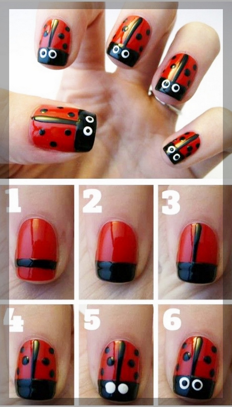 nail-designs-for-beginners-at-home-step-by-step-90_18 Modele de unghii pentru începători la domiciliu pas cu pas