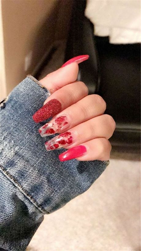 nail-designs-on-red-polish-97_10 Modele de unghii pe lac roșu