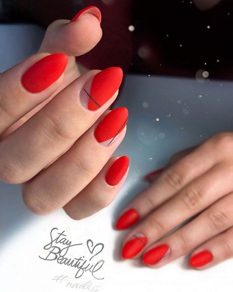 nail-designs-on-red-polish-97_13 Modele de unghii pe lac roșu