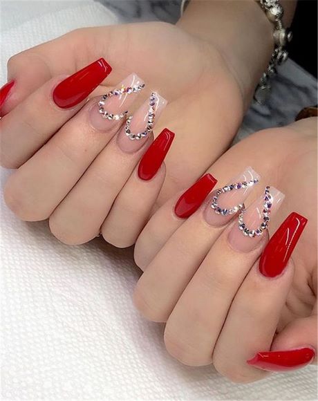 nail-designs-on-red-polish-97_16 Modele de unghii pe lac roșu