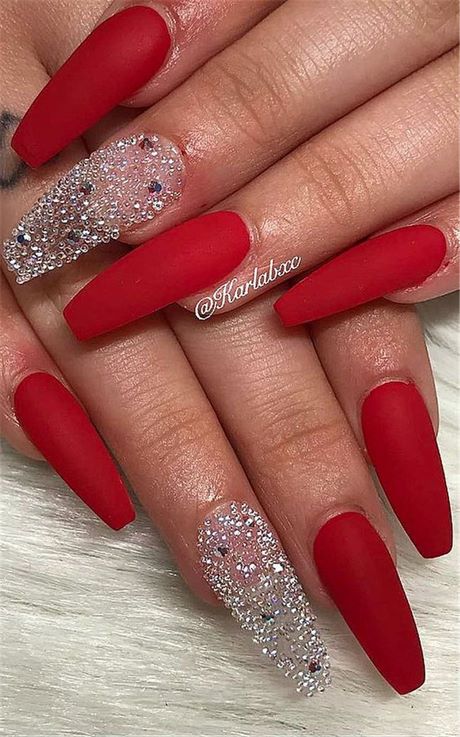 nail-designs-on-red-polish-97_2 Modele de unghii pe lac roșu