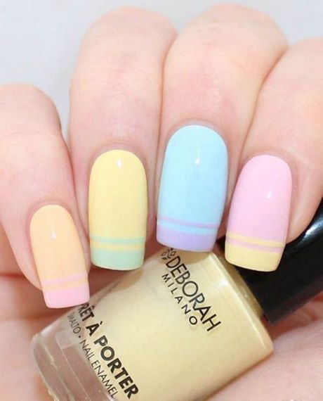 nail-designs-pastel-colors-47_18 Modele de unghii culori pastelate