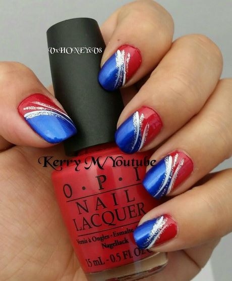 nail-designs-red-white-and-blue-50_13 Modele de unghii roșu alb și albastru