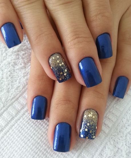 nail-designs-with-blue-polish-93_13 Modele de unghii cu lac albastru