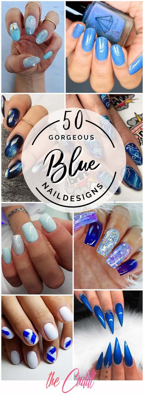 nail-designs-with-blue-polish-93_15 Modele de unghii cu lac albastru