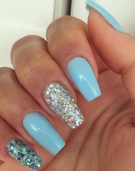 nail-designs-with-blue-polish-93_17 Modele de unghii cu lac albastru