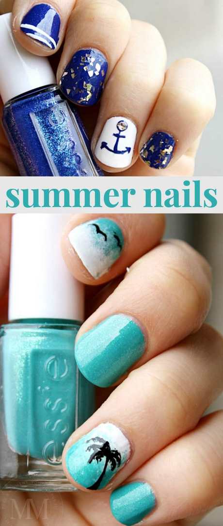 nail-designs-with-blue-polish-93_3 Modele de unghii cu lac albastru