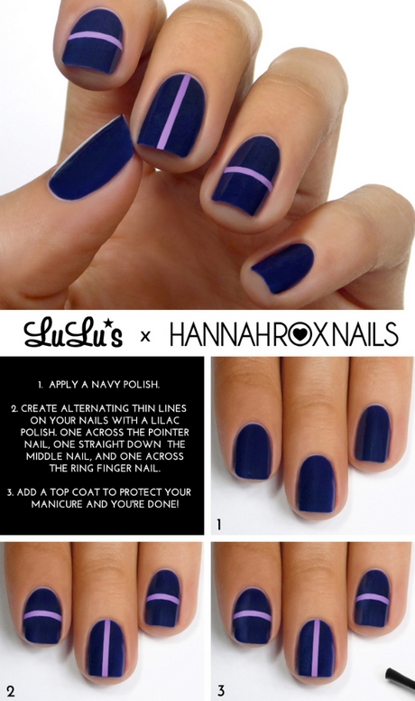 nail-designs-with-blue-polish-93_7 Modele de unghii cu lac albastru