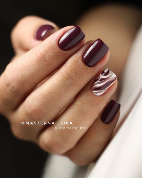 nail-designs-with-burgundy-56_15 Modele de unghii cu visiniu