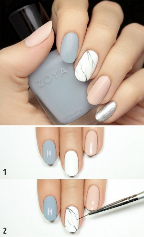 nail-designs-with-gray-polish-34_2 Modele de unghii cu lac gri