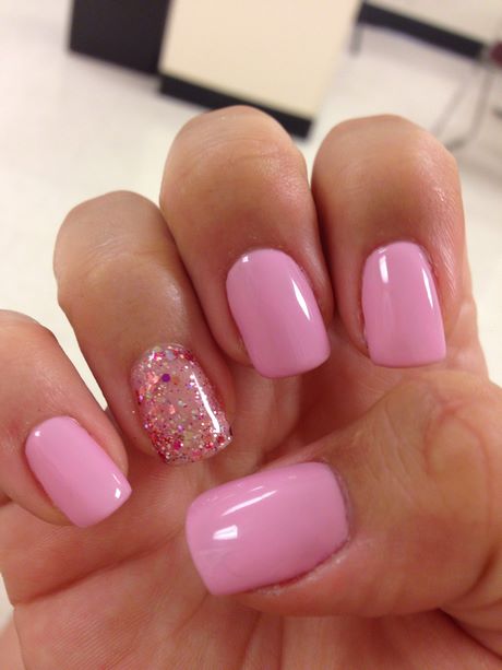 nail-designs-with-pink-polish-44_10 Modele de unghii cu lac roz