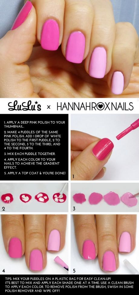 nail-designs-with-pink-polish-44_7 Modele de unghii cu lac roz