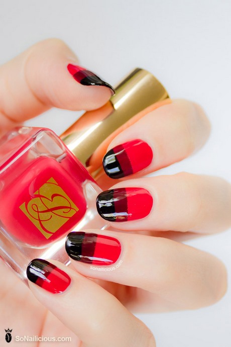 nail-designs-with-red-polish-09_13 Modele de unghii cu lac roșu