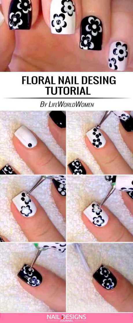 nail-polish-designs-step-by-step-49_19 Lac de unghii modele pas cu pas