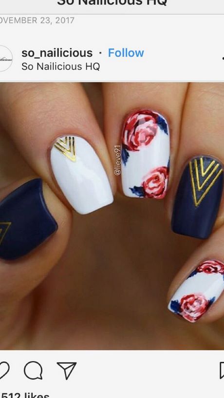 navy-blue-nail-designs-for-prom-79_13 Modele de unghii albastru bleumarin pentru bal