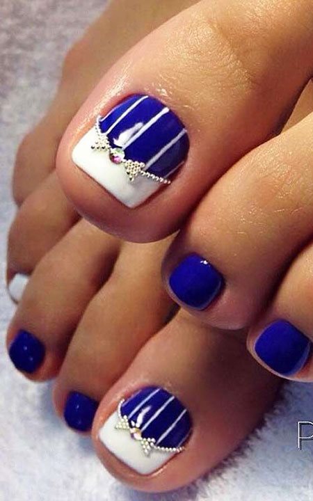 navy-blue-toe-nail-designs-72_16 Modele de unghii albastru bleumarin