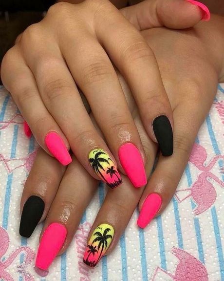 neon-acrylic-nail-designs-87_14 Modele de unghii acrilice Neon