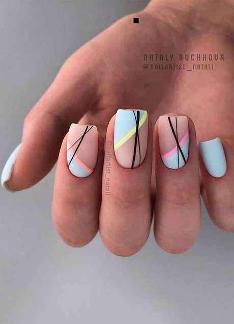 neon-marble-nails-50 Cuie de marmură Neon