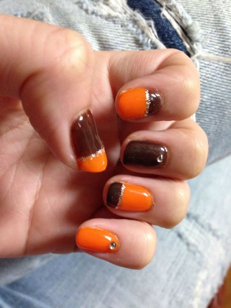 orange-and-brown-nail-designs-63_8 Modele de unghii portocalii și maro