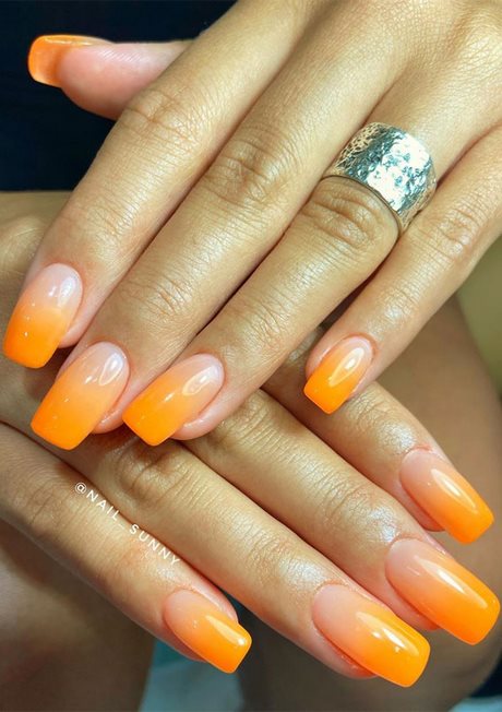 orange-nail-art-ideas-72_11 Idei de unghii portocalii
