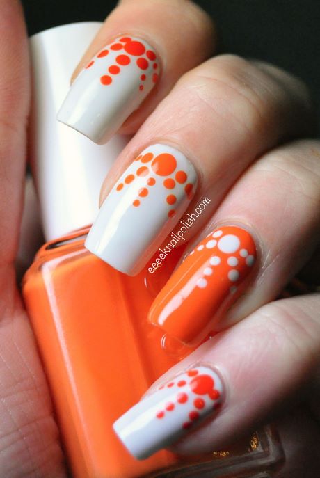 orange-nail-polish-designs-13_13 Modele de lacuri de unghii portocalii