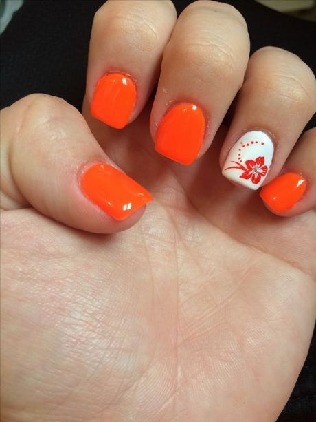 orange-nail-polish-designs-13_4 Modele de lacuri de unghii portocalii