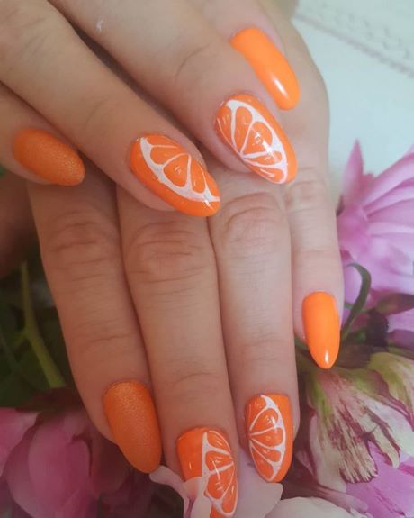 orange-nail-polish-designs-13_9 Modele de lacuri de unghii portocalii