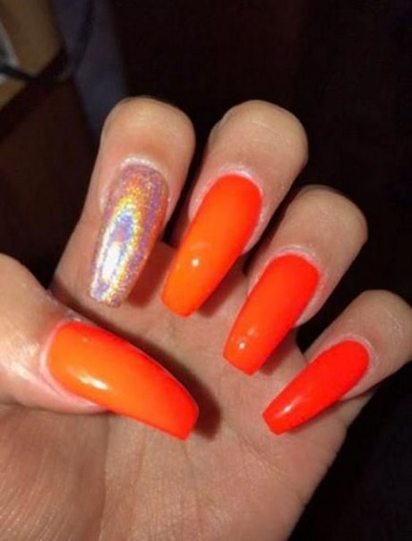 orange-nail-polish-ideas-54_14 Idei de lacuri de unghii portocalii