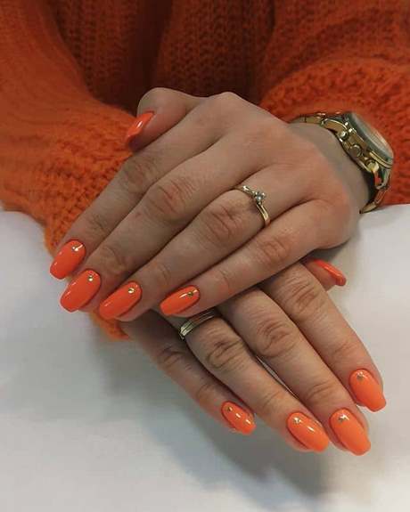 orange-nail-polish-ideas-54_15 Idei de lacuri de unghii portocalii
