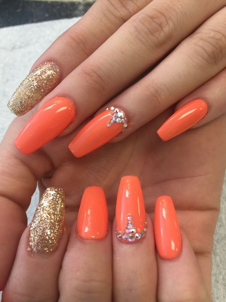 orange-nail-polish-ideas-54_5 Idei de lacuri de unghii portocalii