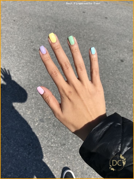 pastel-color-nail-designs-47_10 Modele de unghii de culoare Pastel