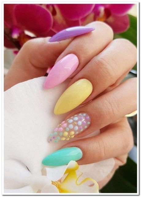 pastel-color-nail-designs-47_16 Modele de unghii de culoare Pastel