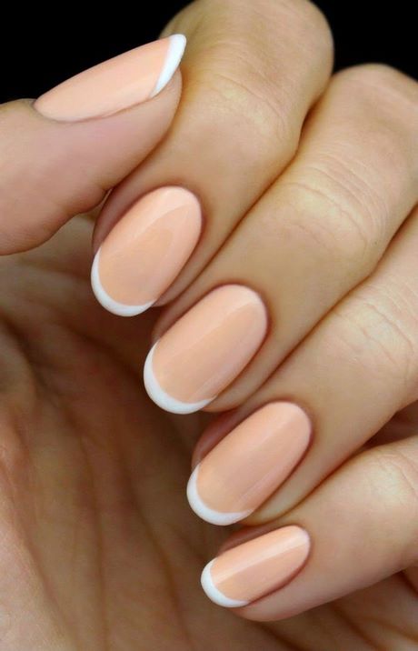 peach-and-white-nail-designs-67_3 Piersic și modele de unghii albe