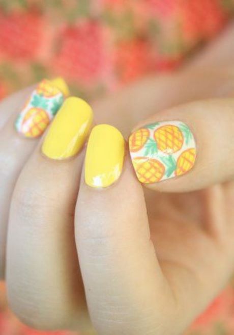 pineapple-design-nails-03_10 Cuie de design ananas