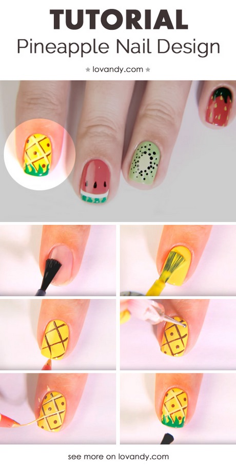 pineapple-design-nails-03_5 Cuie de design ananas
