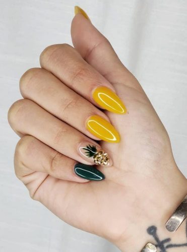 pineapple-design-nails-03_9 Cuie de design ananas