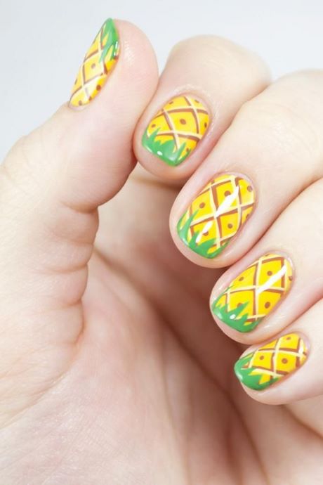 pineapple-nail-art-design-22_10 Ananas nail art design