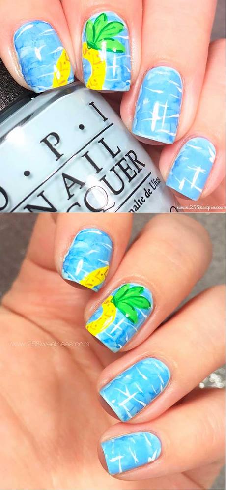 pineapple-nail-art-design-22_14 Ananas nail art design