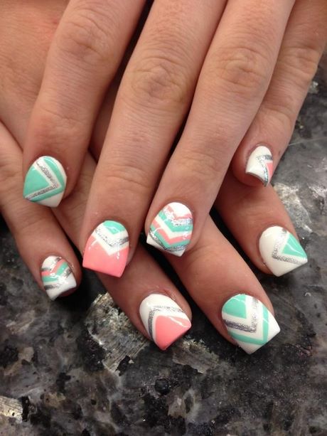 pink-and-teal-nail-designs-17_11 Modele de unghii roz și teal