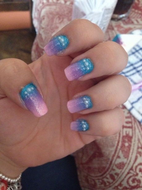 pink-and-teal-nail-designs-17_13 Modele de unghii roz și teal
