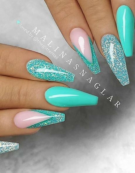 pink-and-teal-nail-designs-17_4 Modele de unghii roz și teal