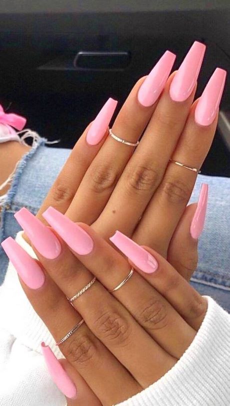 pink-long-nail-designs-94_12 Modele de unghii lungi roz